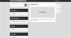 Desktop Screenshot of kuliahkomunikasi.com