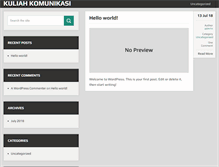 Tablet Screenshot of kuliahkomunikasi.com